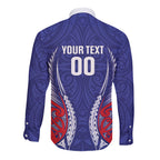 Tasman Bay 2026 Rugby Custom Long Sleeve Button Shirt NZ Maori Silver Fern
