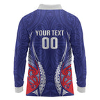 Tasman Bay 2026 Rugby Custom Long Sleeve Polo Shirt NZ Maori Silver Fern