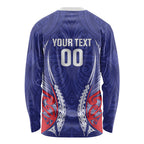 Tasman Bay 2026 Rugby Custom Long Sleeve Shirt NZ Maori Silver Fern