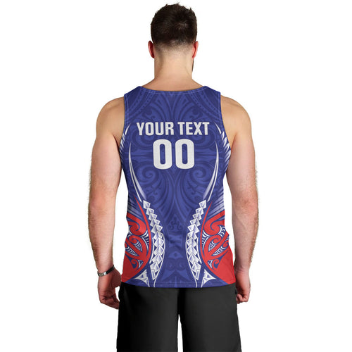 Tasman Bay 2026 Rugby Custom Men Tank Top NZ Maori Silver Fern