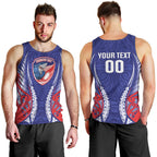 Tasman Bay 2026 Rugby Custom Men Tank Top NZ Maori Silver Fern