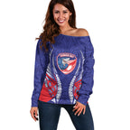Tasman Bay 2026 Rugby Custom Off Shoulder Sweater NZ Maori Silver Fern