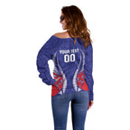 Tasman Bay 2026 Rugby Custom Off Shoulder Sweater NZ Maori Silver Fern