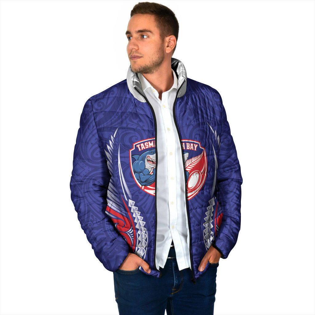 Tasman Bay 2026 Rugby Custom Padded Jacket NZ Maori Silver Fern
