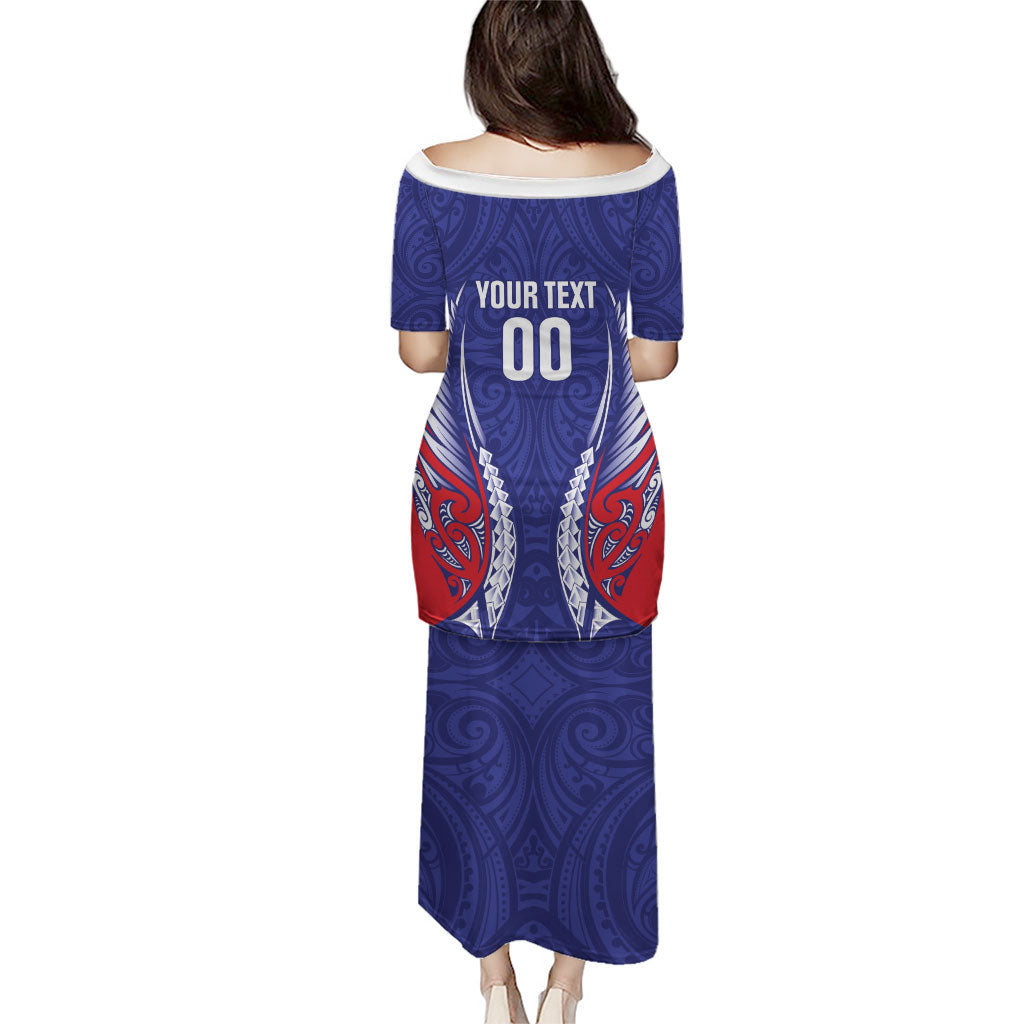 Tasman Bay 2026 Rugby Custom Puletasi NZ Maori Silver Fern