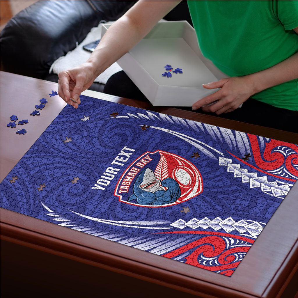Tasman Bay 2026 Rugby Custom Puzzle NZ Maori Silver Fern