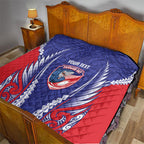 Tasman Bay 2026 Rugby Custom Quilt NZ Maori Silver Fern