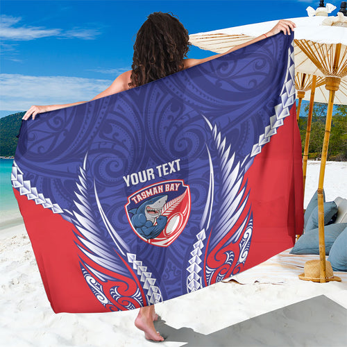Tasman Bay 2026 Rugby Custom Sarong NZ Maori Silver Fern