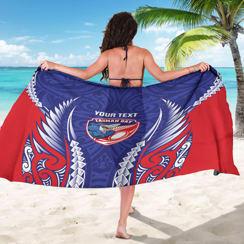 Tasman Bay 2026 Rugby Custom Sarong NZ Maori Silver Fern