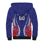 Tasman Bay 2026 Rugby Custom Sherpa Hoodie NZ Maori Silver Fern