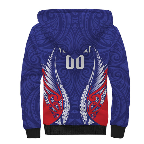 Tasman Bay 2026 Rugby Custom Sherpa Hoodie NZ Maori Silver Fern