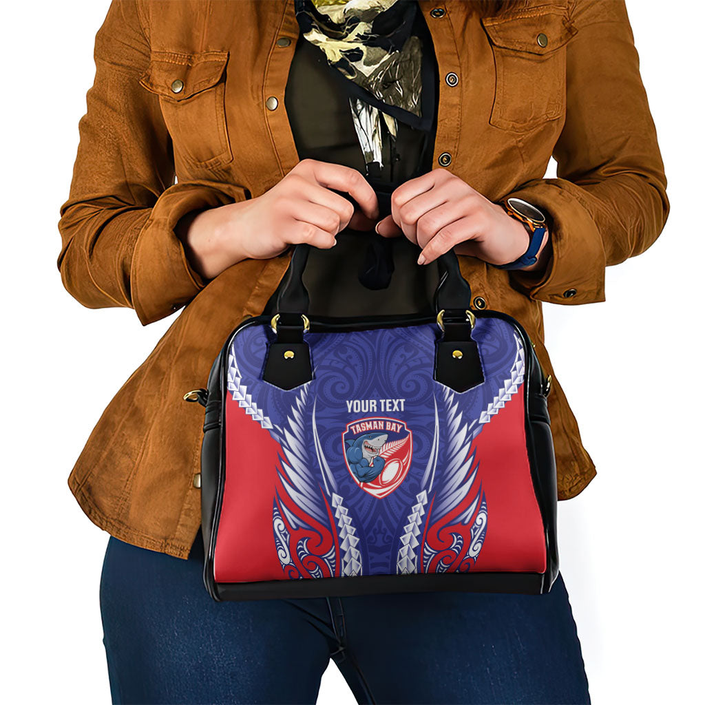 Tasman Bay 2026 Rugby Custom Shoulder Handbag NZ Maori Silver Fern