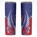 Tasman Bay 2026 Rugby Custom Skinny Tumbler NZ Maori Silver Fern