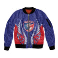Tasman Bay 2026 Rugby Custom Sleeve Zip Bomber Jacket NZ Maori Silver Fern