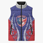 Tasman Bay 2026 Rugby Custom Sleeveless Puffer Jacket NZ Maori Silver Fern