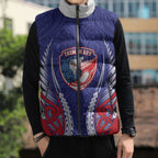 Tasman Bay 2026 Rugby Custom Sleeveless Puffer Jacket NZ Maori Silver Fern