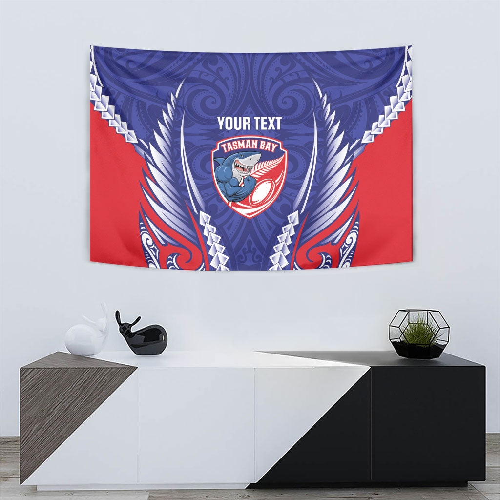 Tasman Bay 2026 Rugby Custom Tapestry NZ Maori Silver Fern