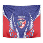 Tasman Bay 2026 Rugby Custom Tapestry NZ Maori Silver Fern