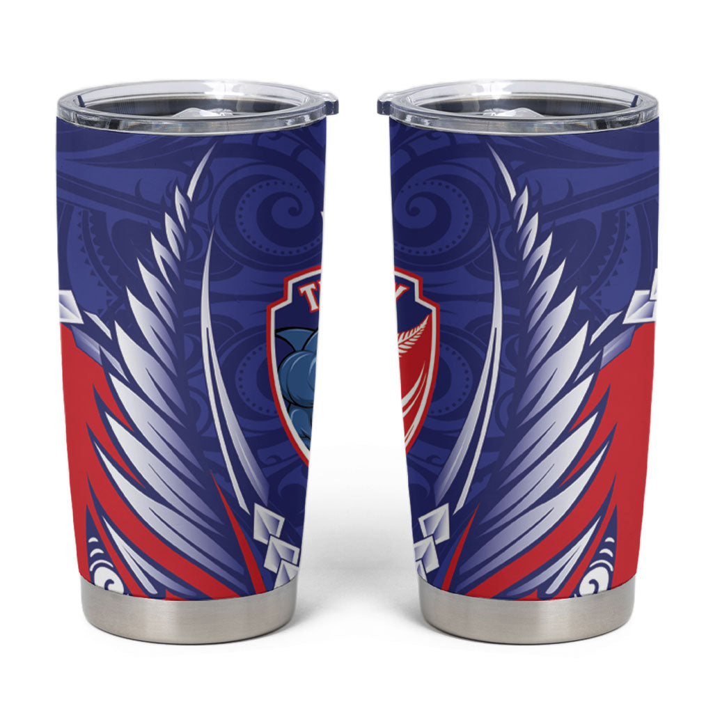 Tasman Bay 2026 Rugby Custom Tumbler Cup NZ Maori Silver Fern