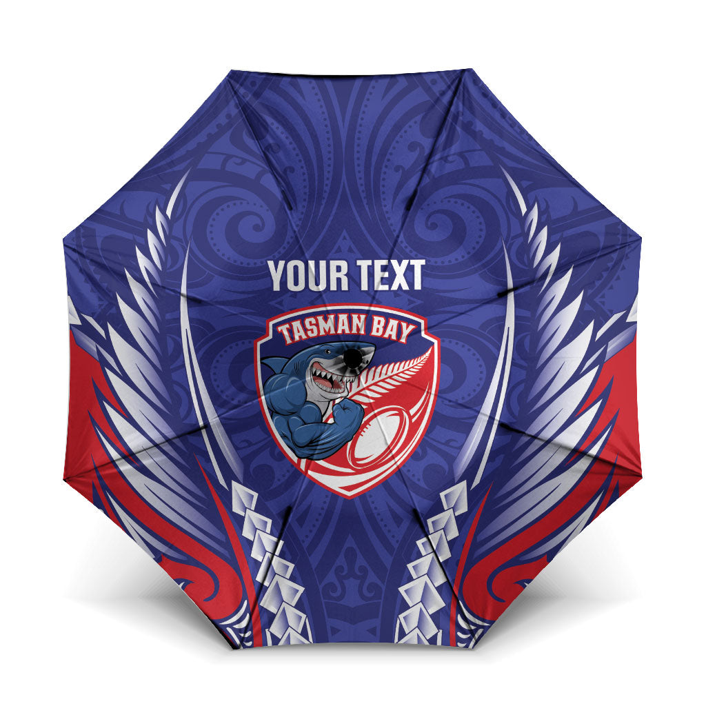 Tasman Bay 2026 Rugby Custom Umbrella NZ Maori Silver Fern