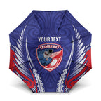 Tasman Bay 2026 Rugby Custom Umbrella NZ Maori Silver Fern