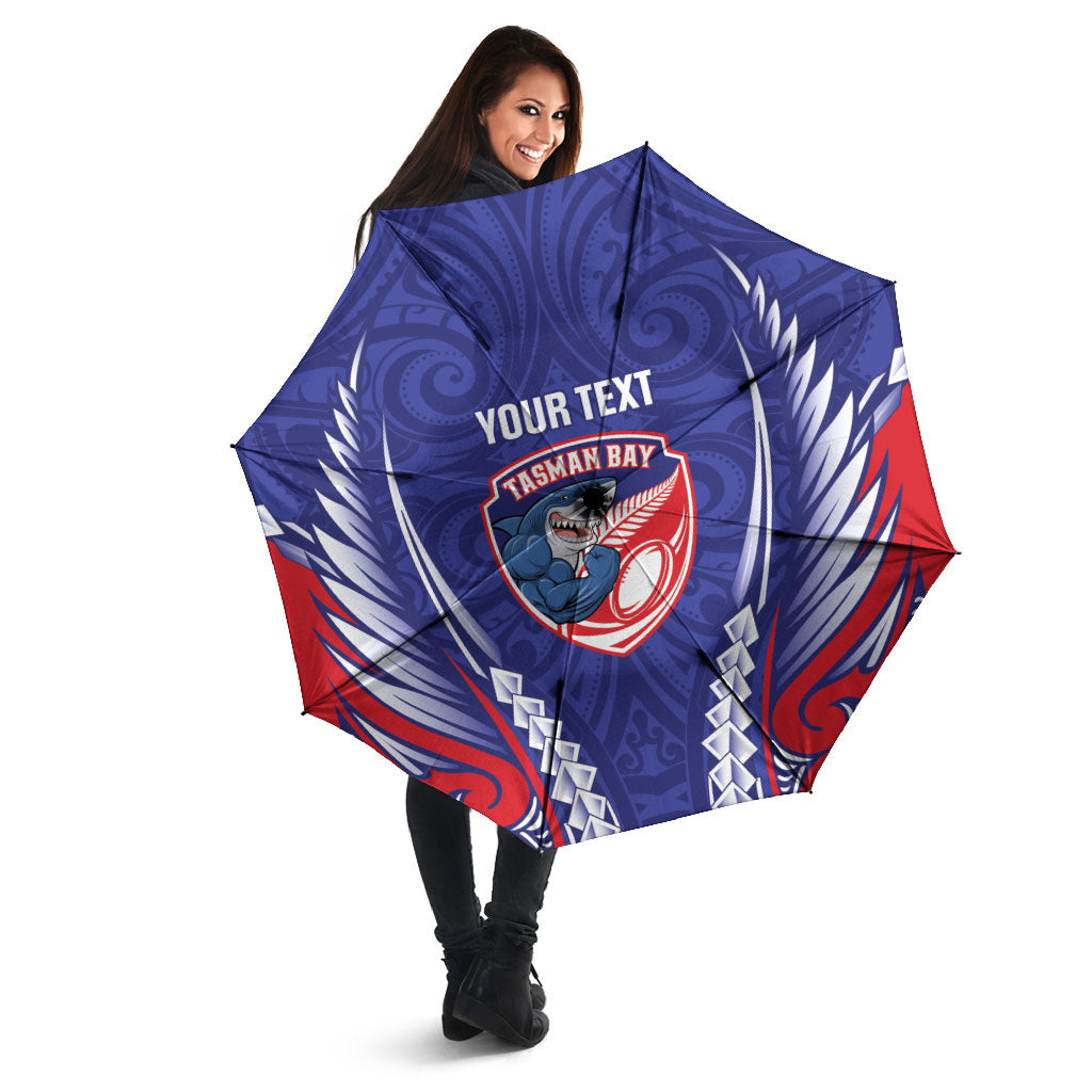 Tasman Bay 2026 Rugby Custom Umbrella NZ Maori Silver Fern