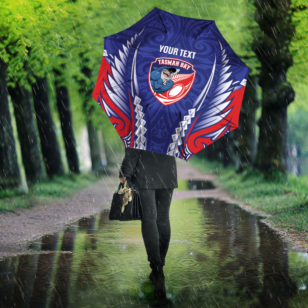 Tasman Bay 2026 Rugby Custom Umbrella NZ Maori Silver Fern