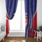 Tasman Bay 2026 Rugby Custom Window Curtain NZ Maori Silver Fern