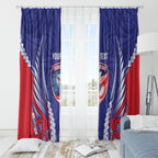 Tasman Bay 2026 Rugby Custom Window Curtain NZ Maori Silver Fern