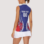 Tasman Bay 2026 Rugby Custom Women Sleeveless Polo Shirt NZ Maori Silver Fern