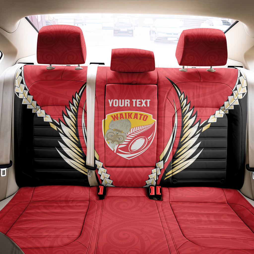 Waikato 2026 Rugby Custom Back Car Seat Cover NZ Maori Silver Fern