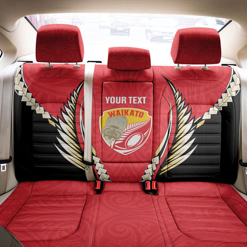 Waikato 2026 Rugby Custom Back Car Seat Cover NZ Maori Silver Fern