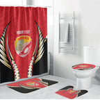 Waikato 2026 Rugby Custom Bathroom Set NZ Maori Silver Fern