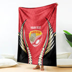 Waikato 2026 Rugby Custom Blanket NZ Maori Silver Fern