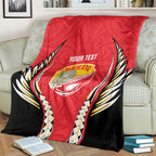 Waikato 2026 Rugby Custom Blanket NZ Maori Silver Fern