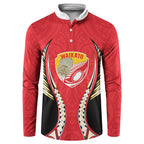 Waikato 2026 Rugby Custom Button Sweatshirt NZ Maori Silver Fern