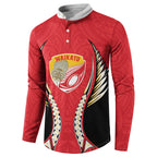 Waikato 2026 Rugby Custom Button Sweatshirt NZ Maori Silver Fern