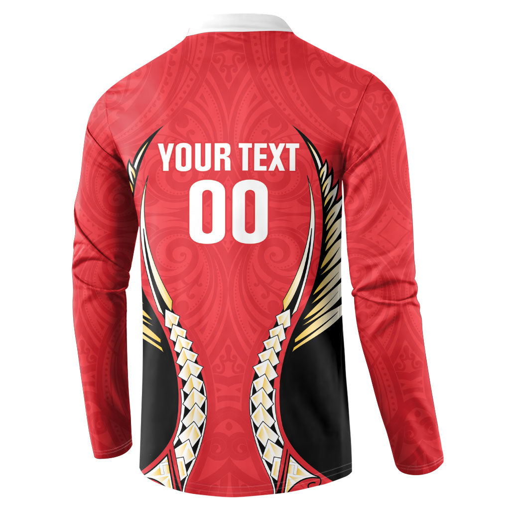 Waikato 2026 Rugby Custom Button Sweatshirt NZ Maori Silver Fern