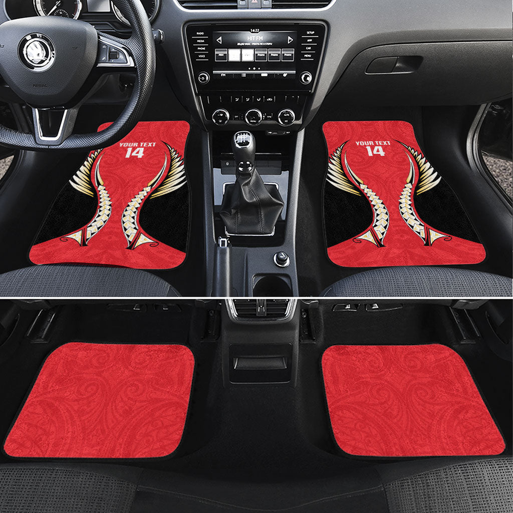 Waikato 2026 Rugby Custom Car Mats NZ Maori Silver Fern