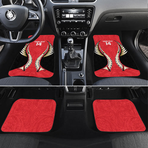 Waikato 2026 Rugby Custom Car Mats NZ Maori Silver Fern