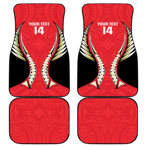 Waikato 2026 Rugby Custom Car Mats NZ Maori Silver Fern