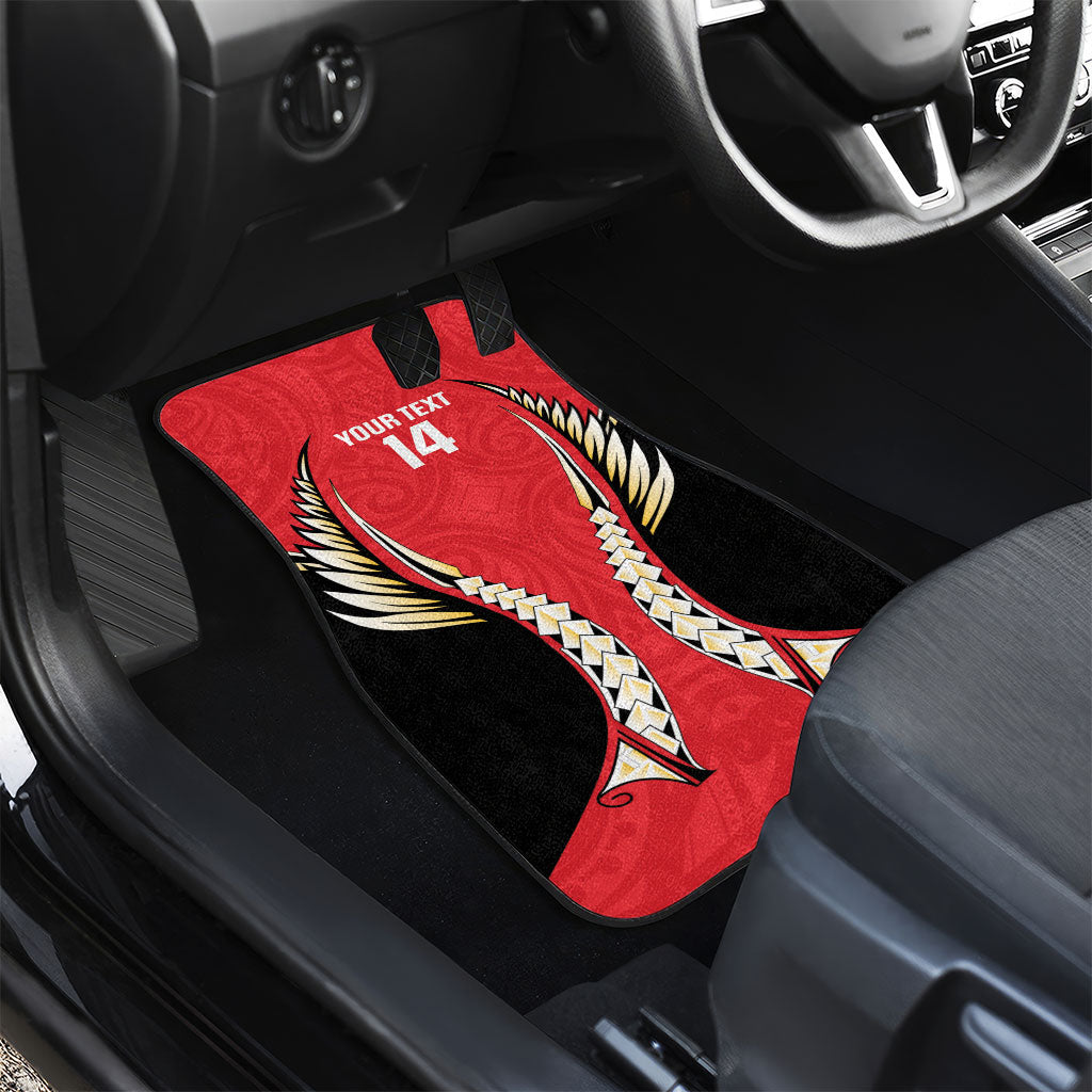 Waikato 2026 Rugby Custom Car Mats NZ Maori Silver Fern