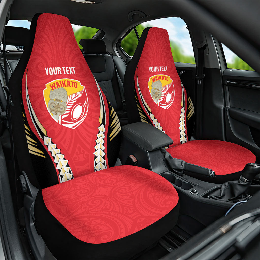 Waikato 2026 Rugby Custom Car Seat Cover NZ Maori Silver Fern