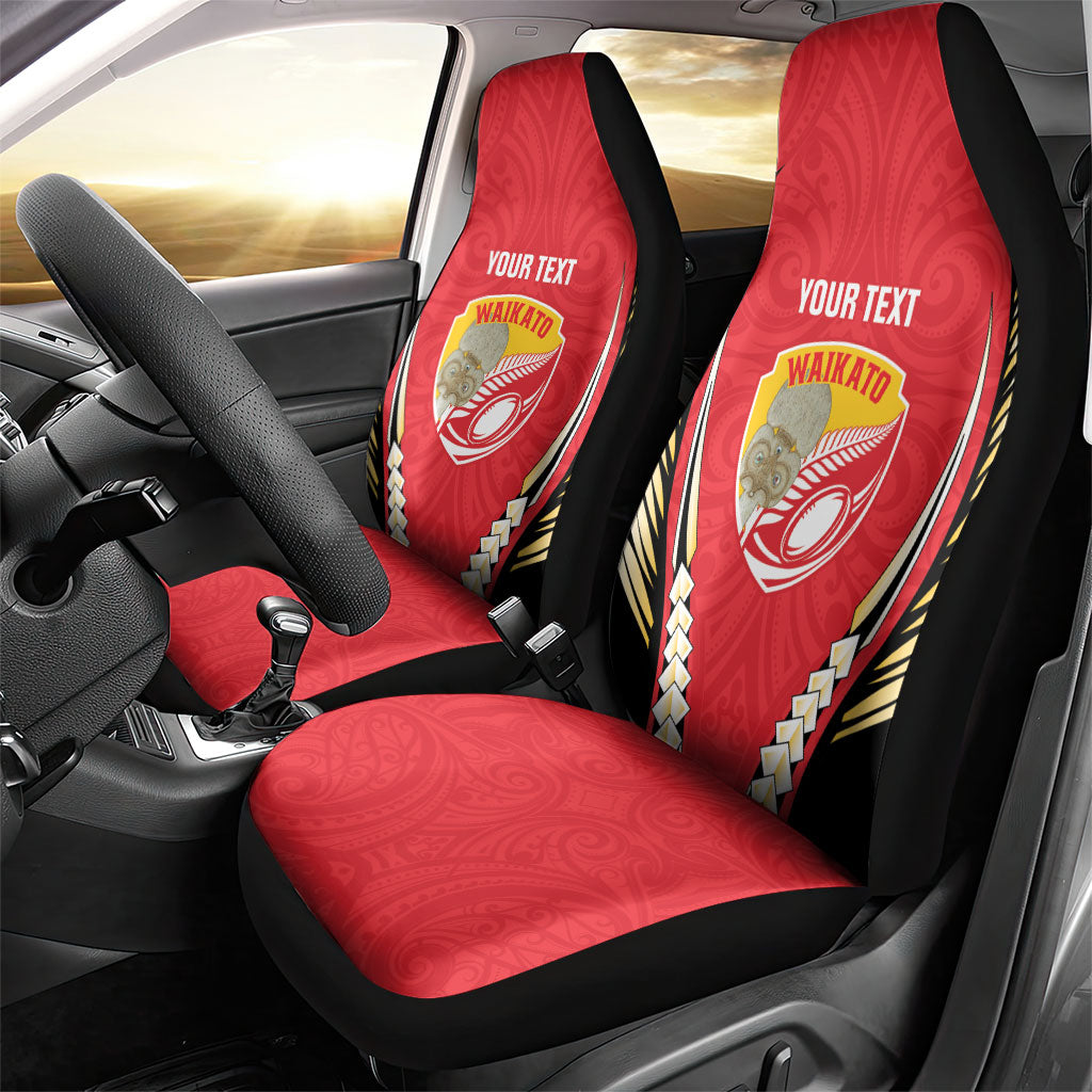 Waikato 2026 Rugby Custom Car Seat Cover NZ Maori Silver Fern
