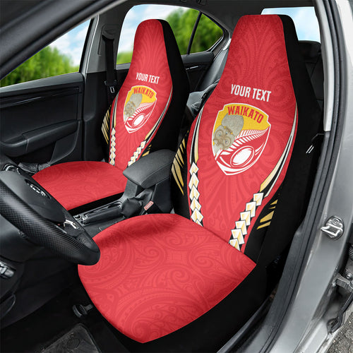 Waikato 2026 Rugby Custom Car Seat Cover NZ Maori Silver Fern