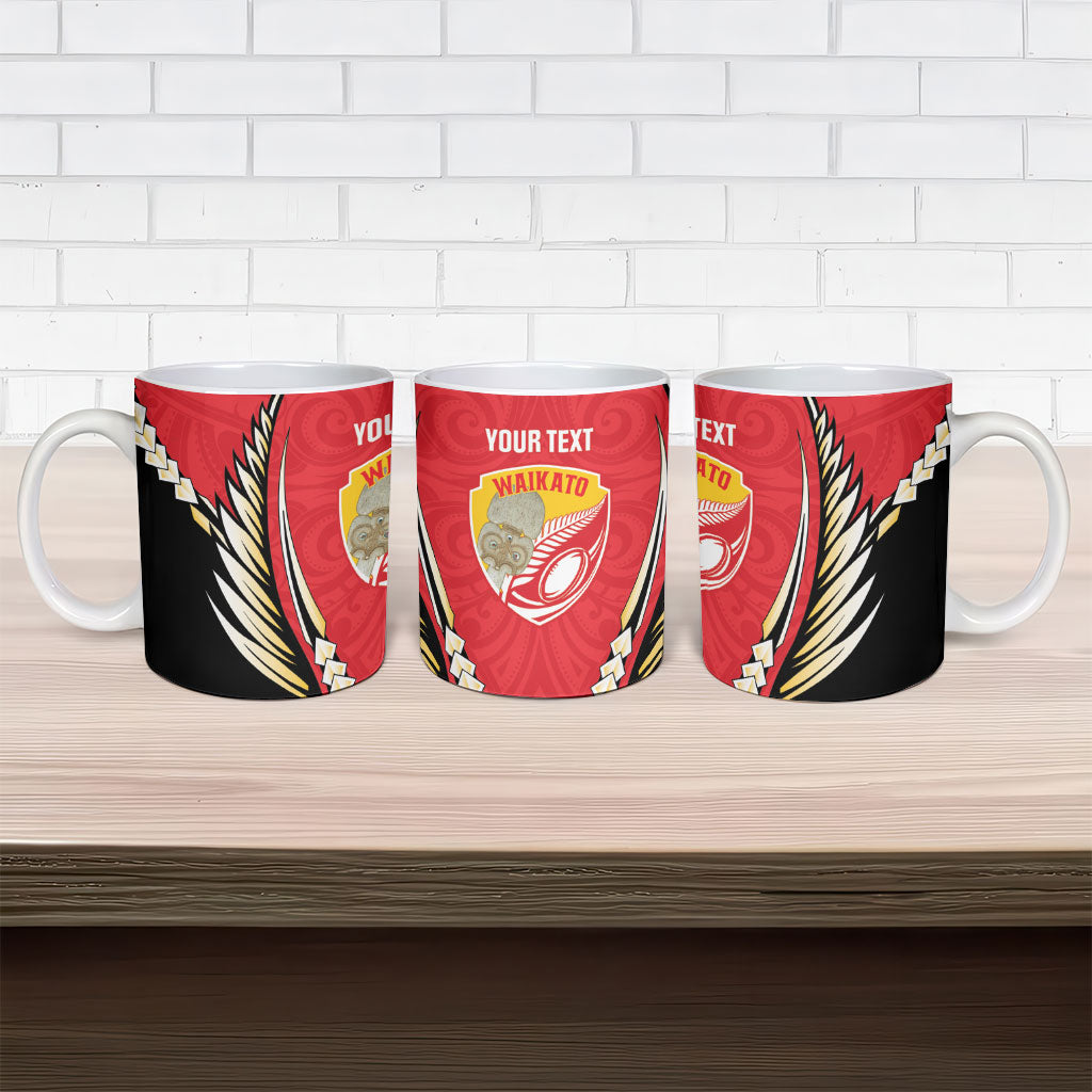 Waikato 2026 Rugby Custom Ceramic Mug NZ Maori Silver Fern