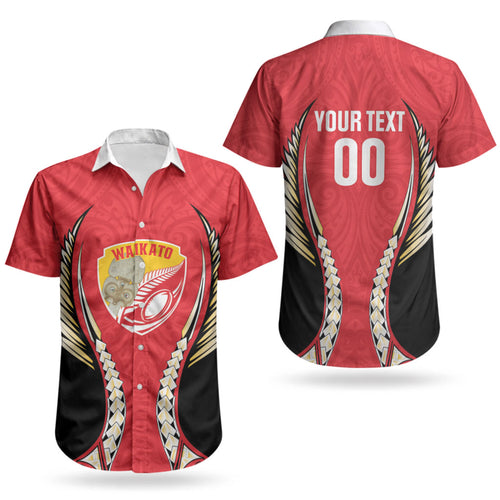 Waikato 2026 Rugby Custom Couples Matching Long Sleeve Bodycon Dress and Hawaiian Shirt NZ Maori Silver Fern