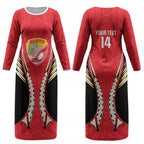 Waikato 2026 Rugby Custom Couples Matching Long Sleeve Bodycon Dress and Hawaiian Shirt NZ Maori Silver Fern LT14