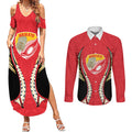 Waikato 2026 Rugby Custom Couples Matching Summer Maxi Dress and Long Sleeve Button Shirt NZ Maori Silver Fern