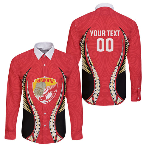 Waikato 2026 Rugby Custom Family Matching Off Shoulder Short Dress and Hawaiian Shirt NZ Maori Silver Fern